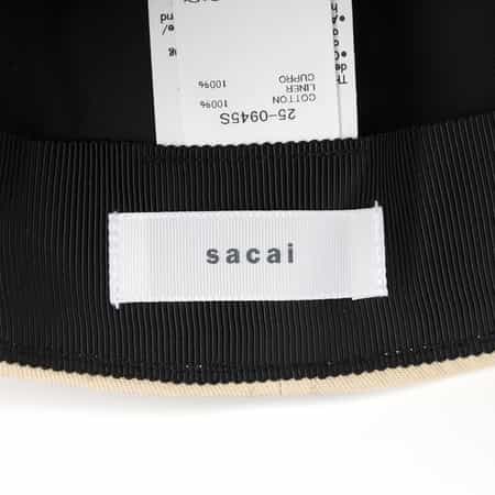 sacai バックドローストリング キャップ sacai Sacai サカイ Suiting Drawstring Cap スーティング
