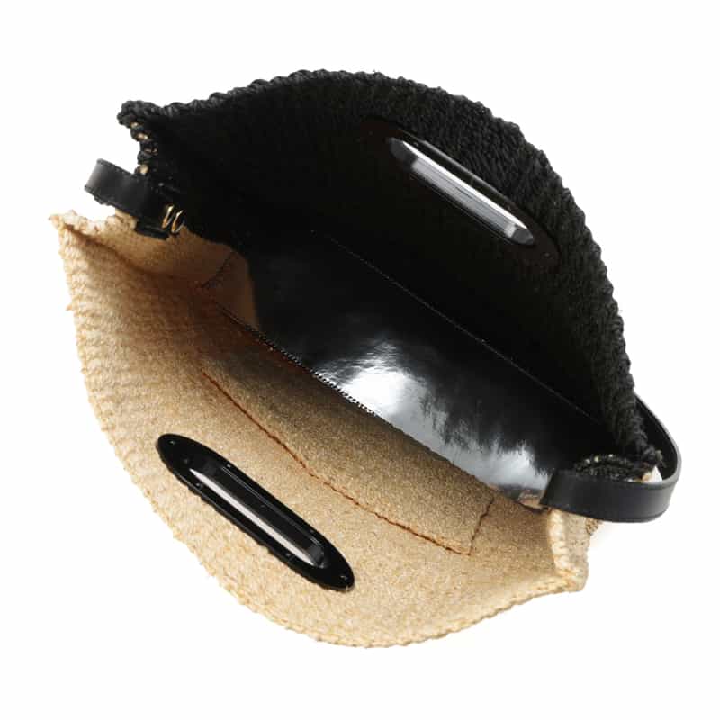 SACAI SACAI＜サカイ＞アバカ素材ショルダーバッグ BLACK