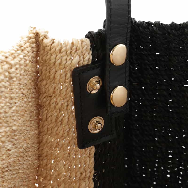 SACAI SACAI＜サカイ＞アバカ素材ショルダーバッグ BLACK