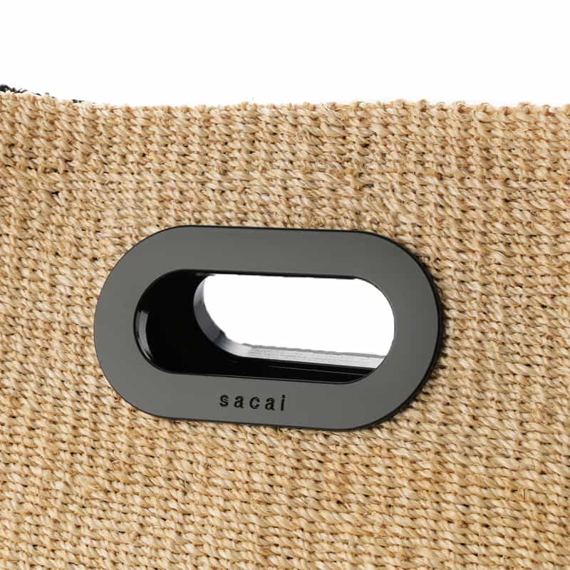 SACAI SACAI＜サカイ＞アバカ素材ショルダーバッグ BLACK