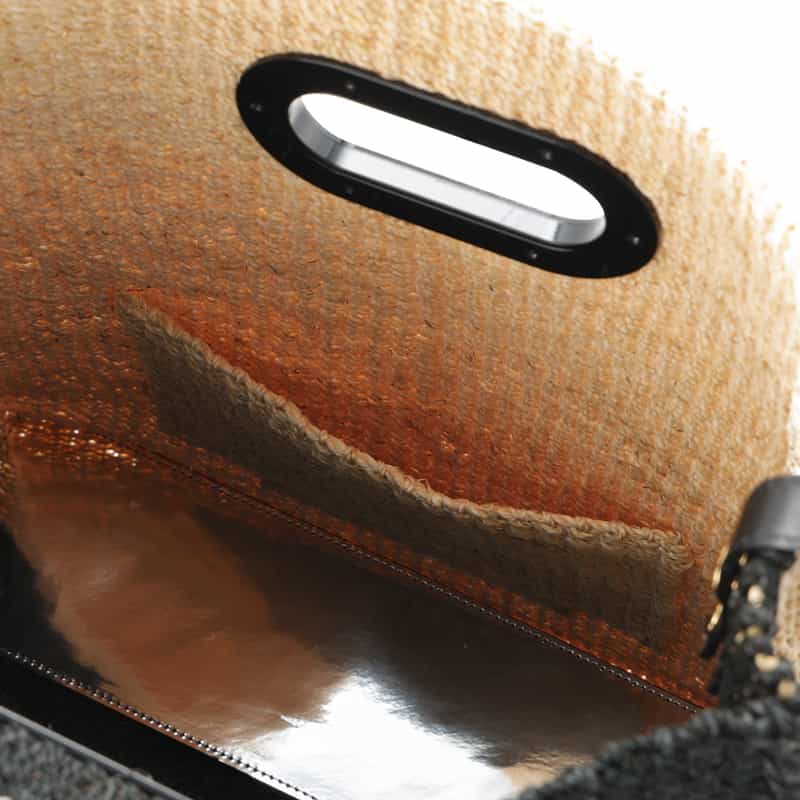 SACAI SACAI＜サカイ＞アバカ素材ショルダーバッグ BLACK