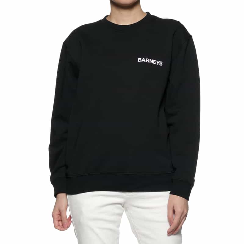 "BARNEYS" ロゴ入りスウェットプルオーバー