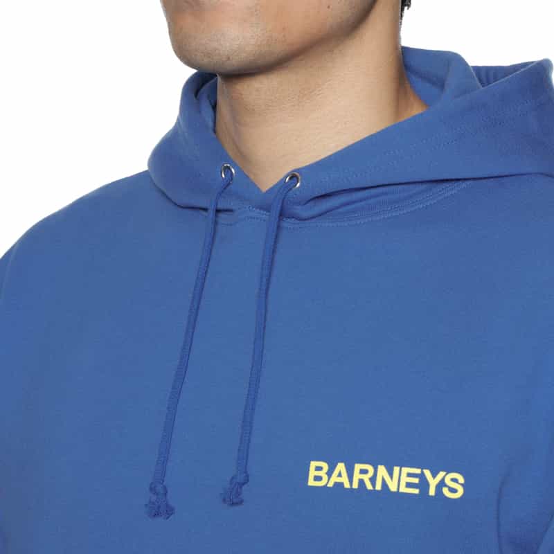 BARNEYS NEW YORK "BARNEYS" ロゴ入りスウェットフーディ BLUE