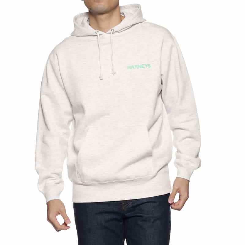 BARNEYS NEW YORK "BARNEYS" ロゴ入りスウェットフーディ GRAY