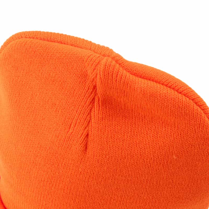 BARNEYS NEW YORK "BARNEYS" ロゴ入りニットキャップ ORANGE