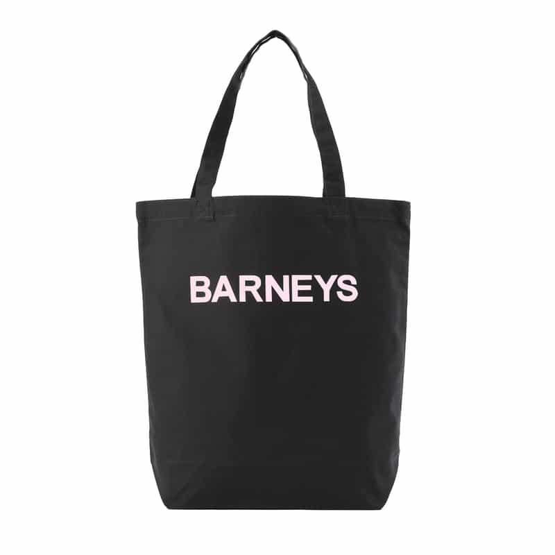 BARNEYS NEW YORK "BARNEYS" ロゴ入りトートバッグ（M） NAVY