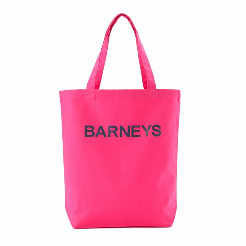 BARNEYS NEW YORK "BARNEYS" ロゴ入りトートバッグ（M） PINK
