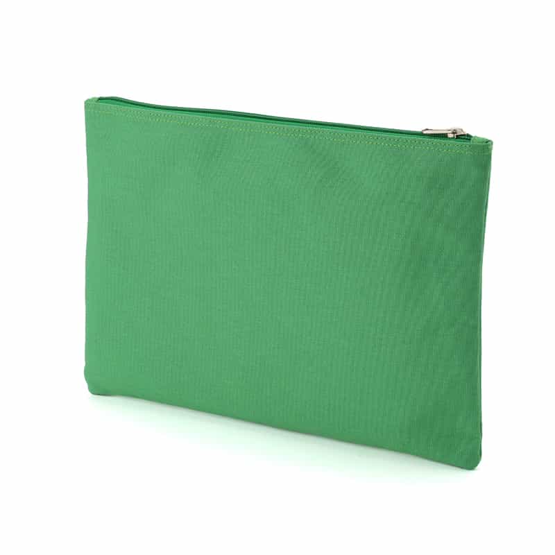 BARNEYS NEW YORK "BARNEYS" ロゴ入りポーチ(L) GREEN