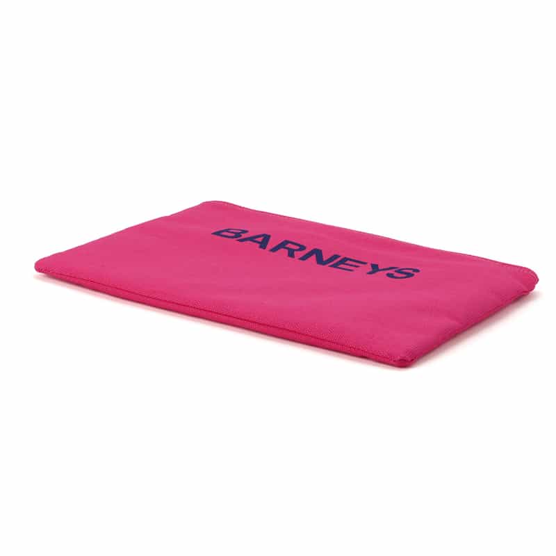 BARNEYS NEW YORK "BARNEYS" ロゴ入りポーチ（M） PINK