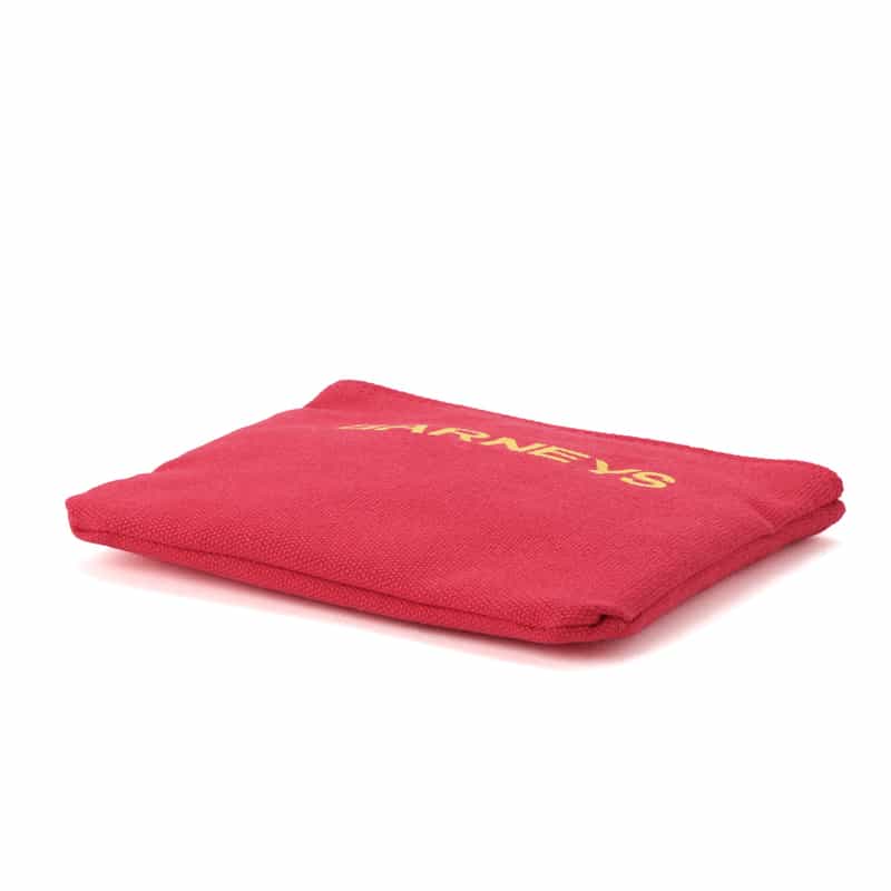 BARNEYS NEW YORK "BARNEYS" ロゴ入りポーチ（S） RED