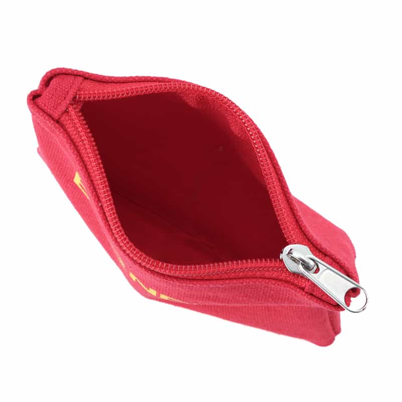 BARNEYS NEW YORK "BARNEYS" ロゴ入りポーチ（S） RED