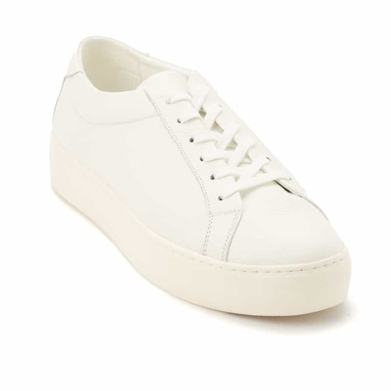 BARNEYS NEW YORK レースアップ レザードレススニーカー WHITE