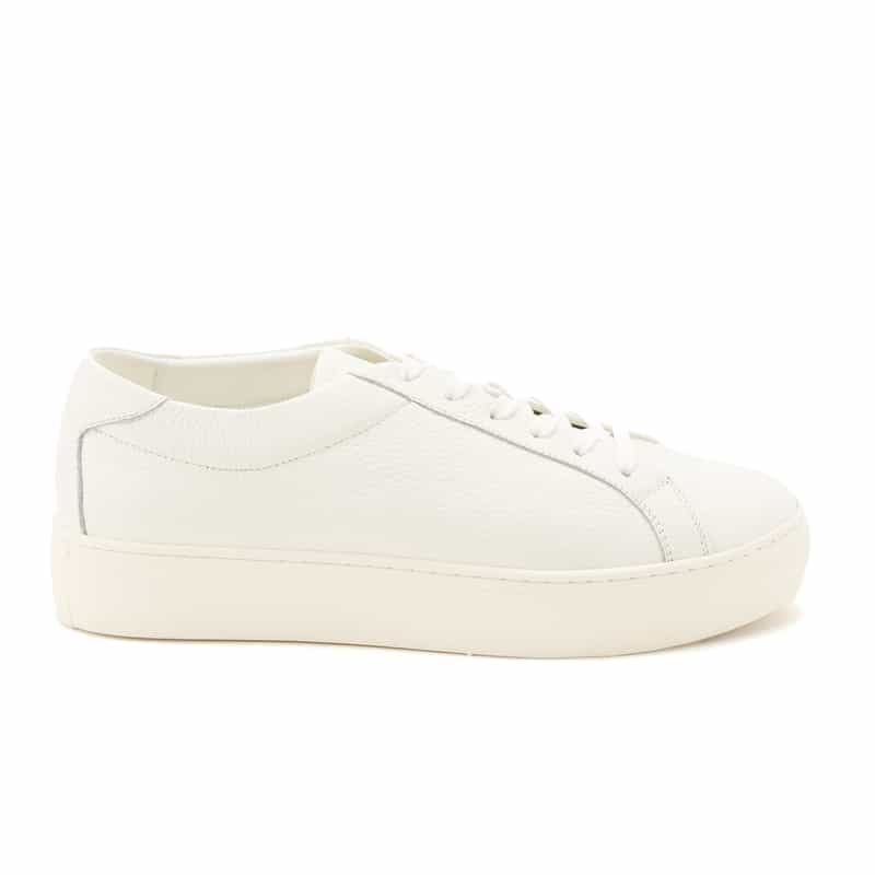 BARNEYS NEW YORK レースアップ レザードレススニーカー WHITE