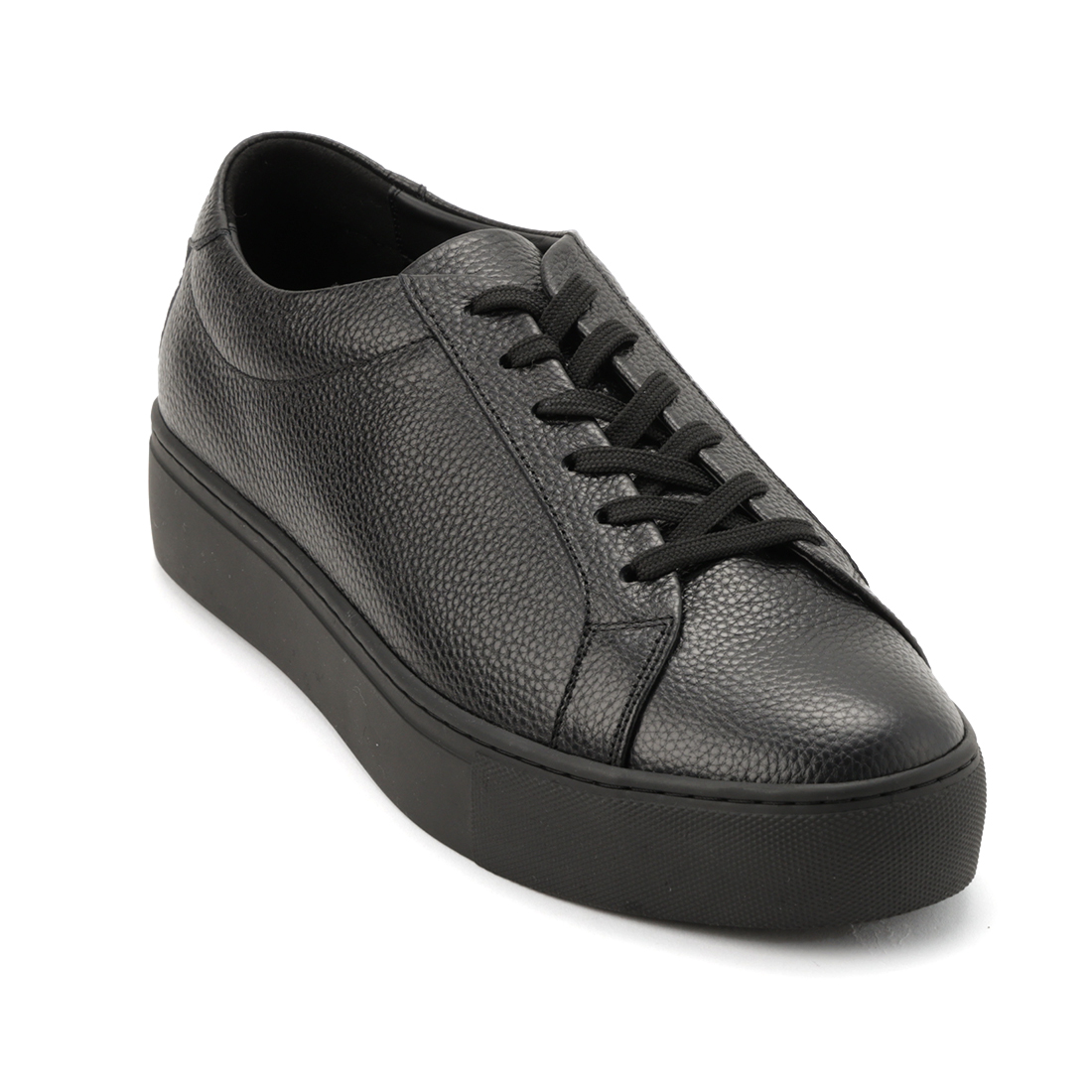 レースアップ レザードレススニーカー