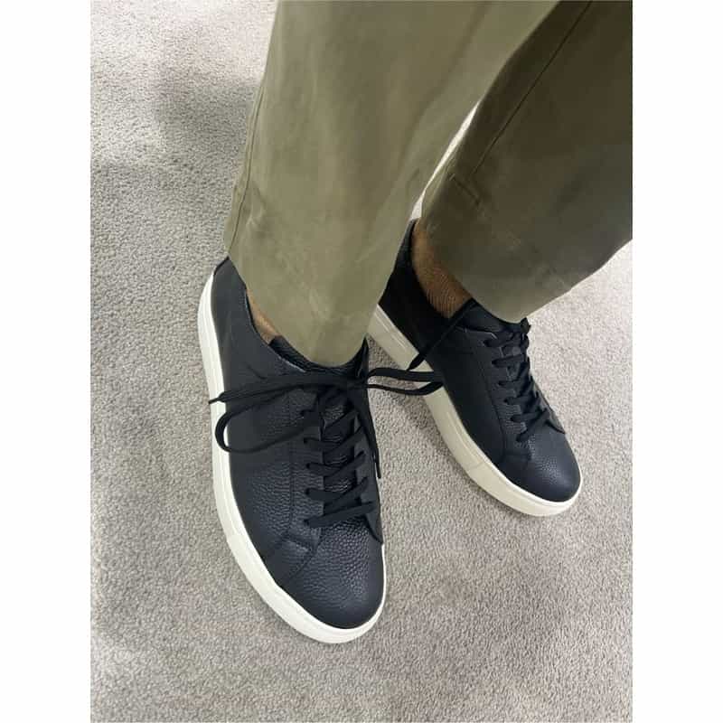 BARNEYS NEW YORK レースアップ レザードレススニーカー MULTI COLOR