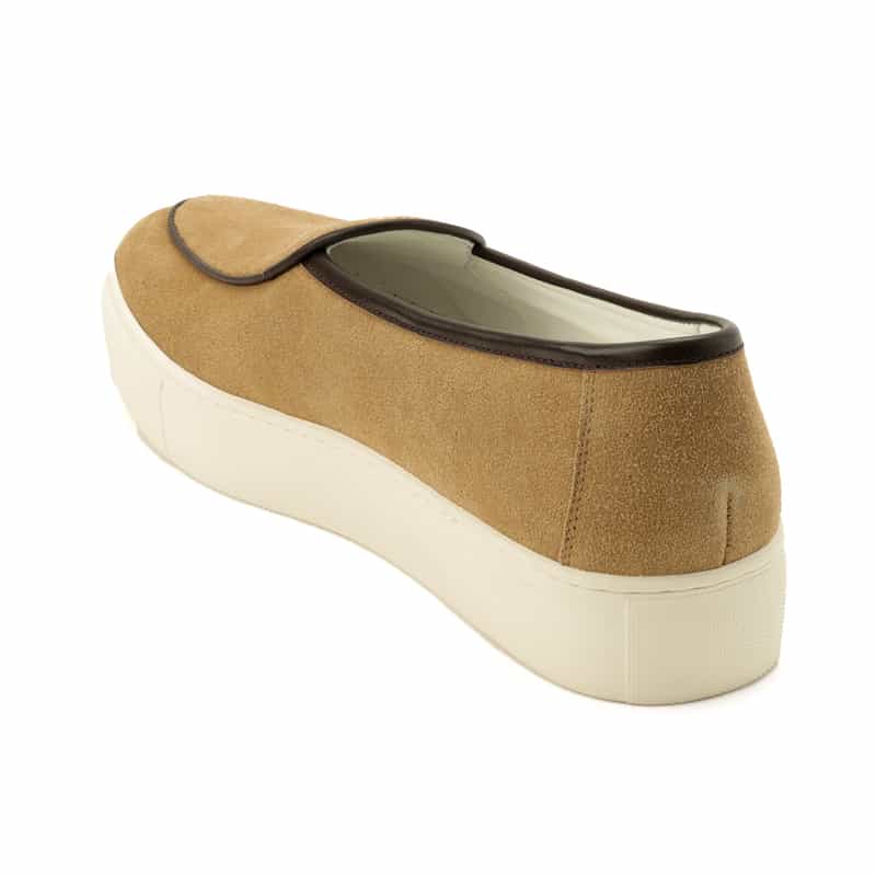 BARNEYS NEW YORK レザードレススニーカー BROWN