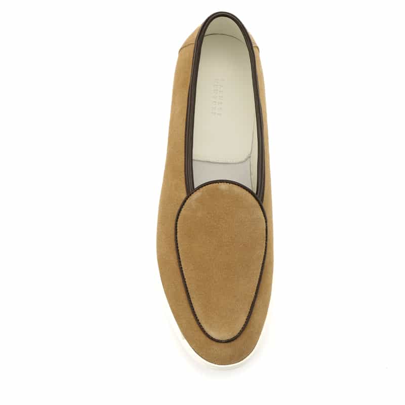 BARNEYS NEW YORK レザードレススニーカー BROWN