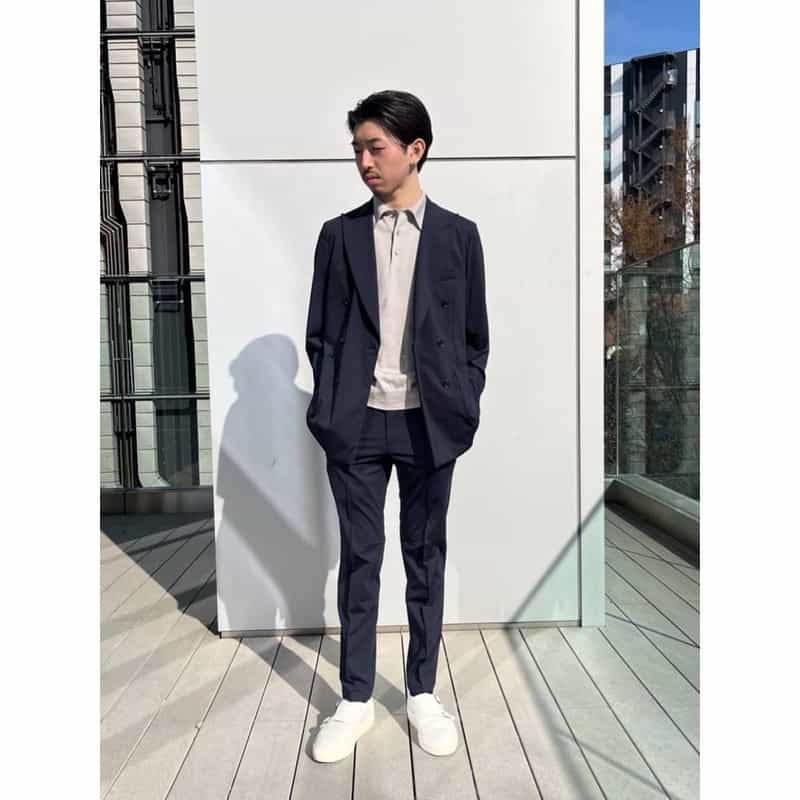 BARNEYS NEW YORK ダブルモンクストラップ レザードレススニーカー WHITE
