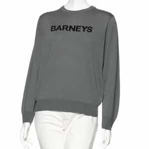 "BARNEYS" ロゴ入りニットプルオーバー（ウィメンズサイズ）