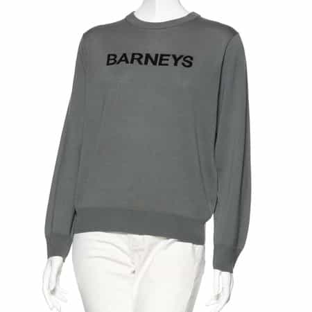 "BARNEYS" ロゴ入りニットプルオーバー(ウィメンズサイズ)