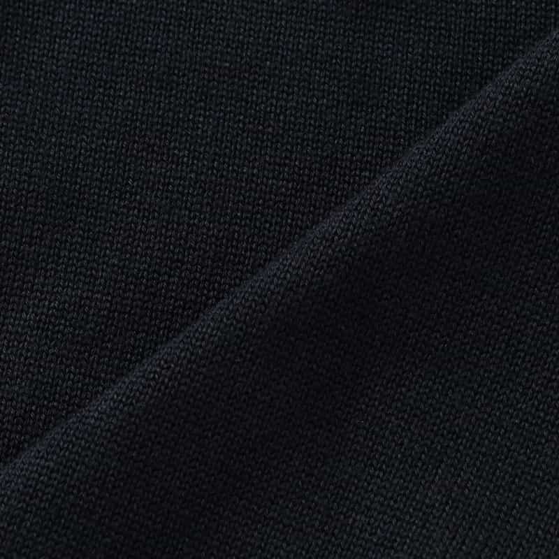 BARNEYS NEW YORK "BARNEYS" ロゴ入りニットプルオーバー(メンズサイズ) NAVY