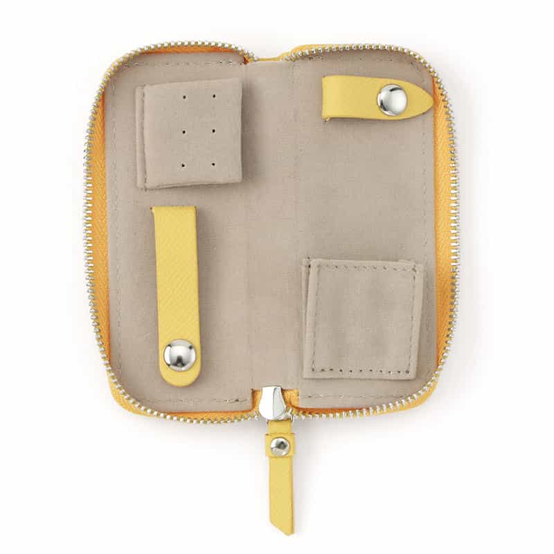 BARNEYS NEW YORK バイカラー ミニジュエリーケース LIGHT YELLOW