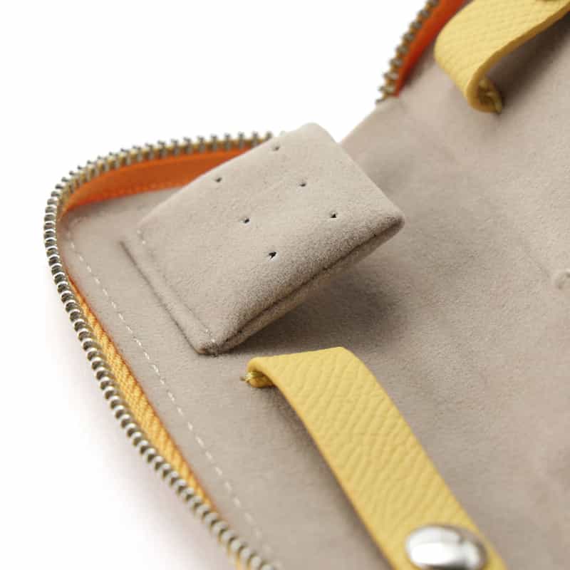 BARNEYS NEW YORK バイカラー ミニジュエリーケース LIGHT YELLOW