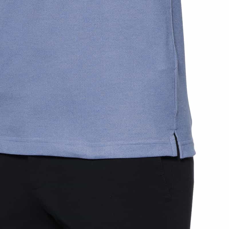 BARNEYS NEW YORK シーアイランドコットン ドライ鹿の子ポロシャツ LT BLUE