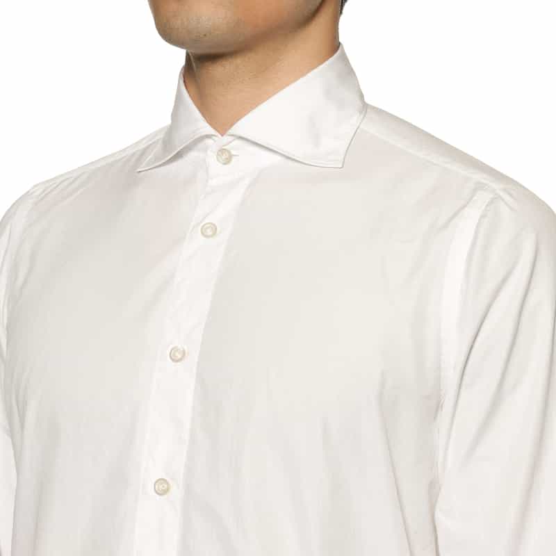 FINAMORE FINAMORE＜フィナモレ＞コットンシャツ "SIMONE" WHITE