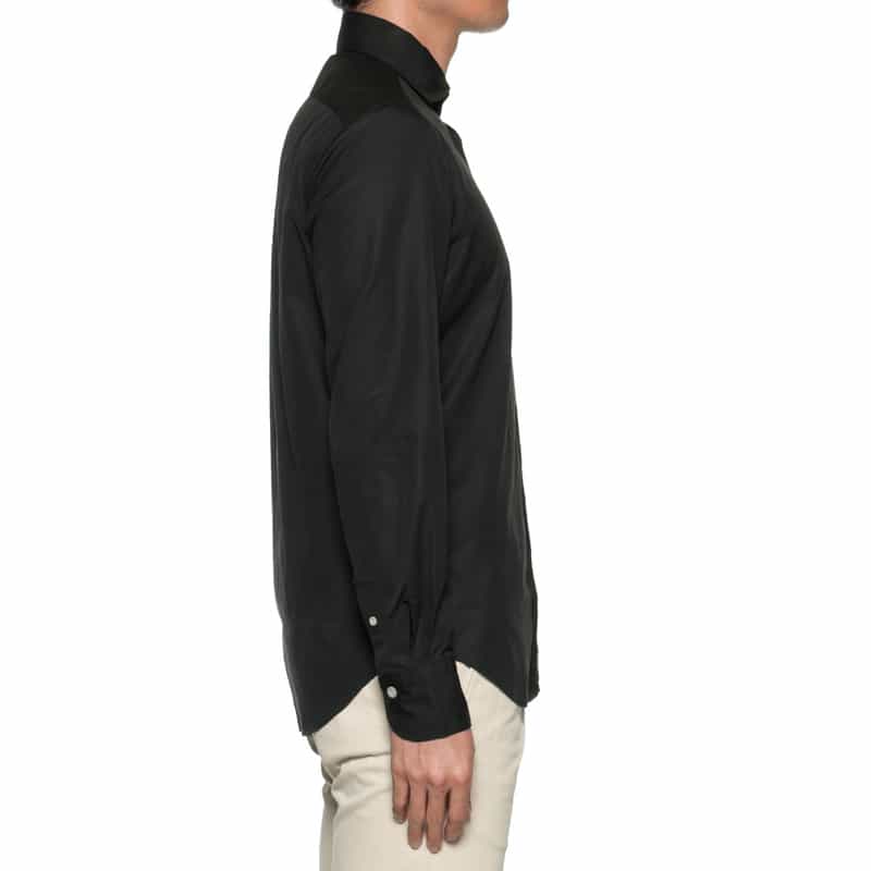 FINAMORE FINAMORE＜フィナモレ＞レギュラーカラーシャツ BLACK