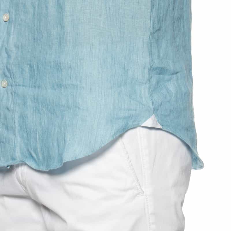 FINAMORE FINAMORE＜フィナモレ＞リネンシャツ"PANTELLERIA" BLUE