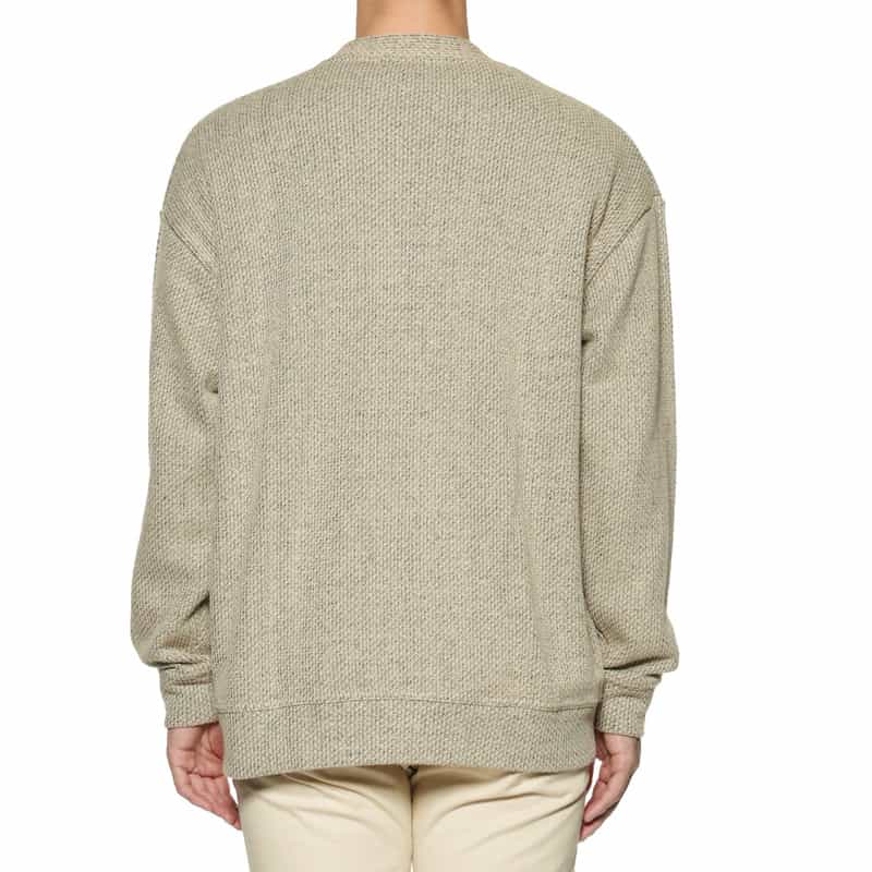 BARNEYS NEW YORK ローゲージ鹿の子素材ニットカーディガン BEIGE