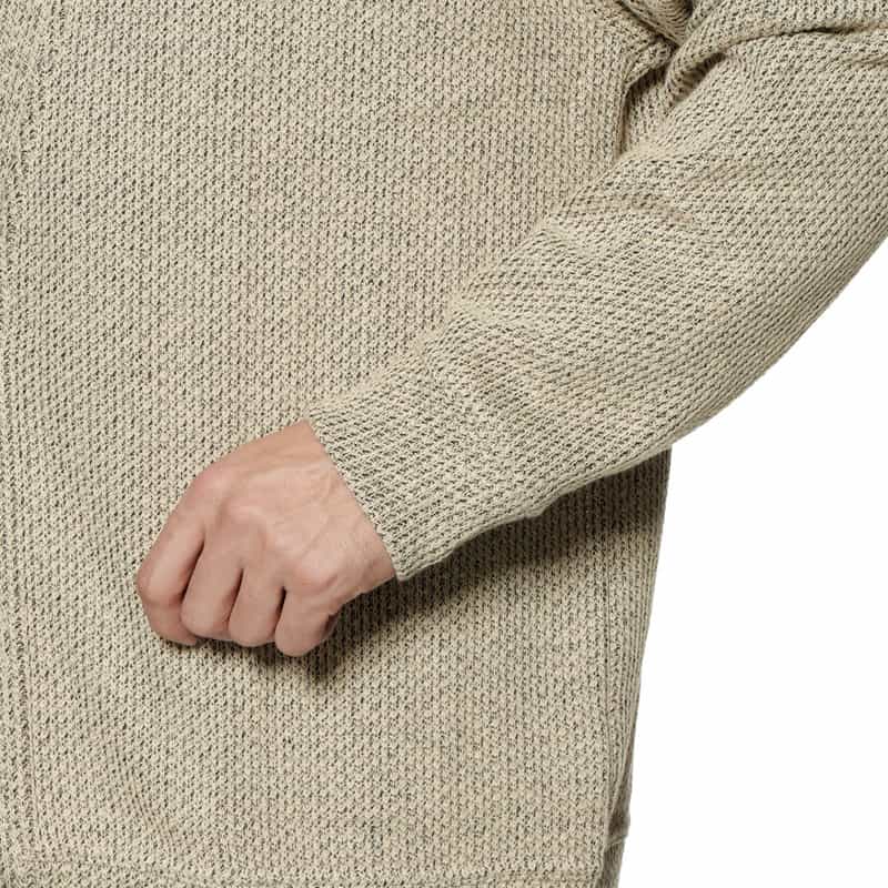 BARNEYS NEW YORK ローゲージ鹿の子素材ニットカーディガン BEIGE