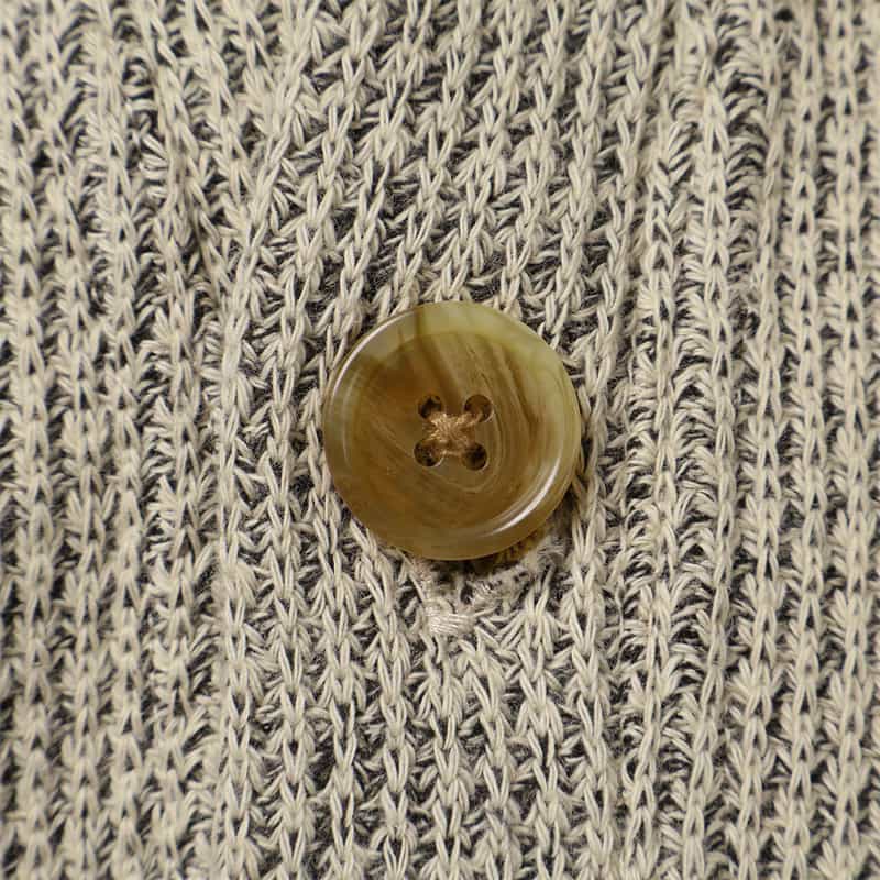 BARNEYS NEW YORK ローゲージ鹿の子素材ニットカーディガン BEIGE