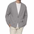 ローゲージ鹿の子素材ニットカーディガン