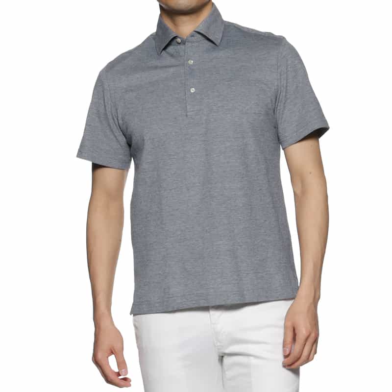 GUY ROVER GUY ROVER＜ギ ローバー＞コットン鹿の子ポロシャツ NAVY