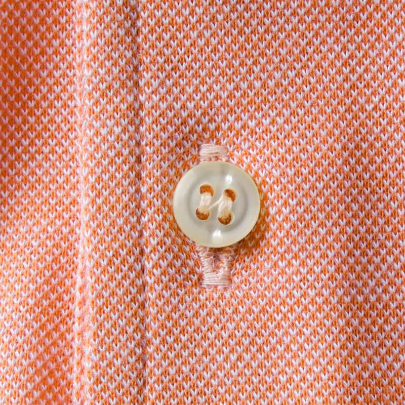 GUY ROVER GUY ROVER＜ギ ローバー＞コットン鹿の子ポロシャツ ORANGE