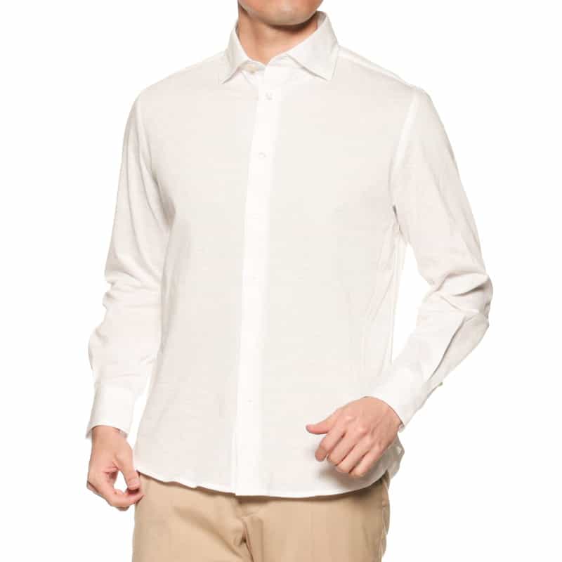 GUY ROVER 鹿の子シャツ WHITE