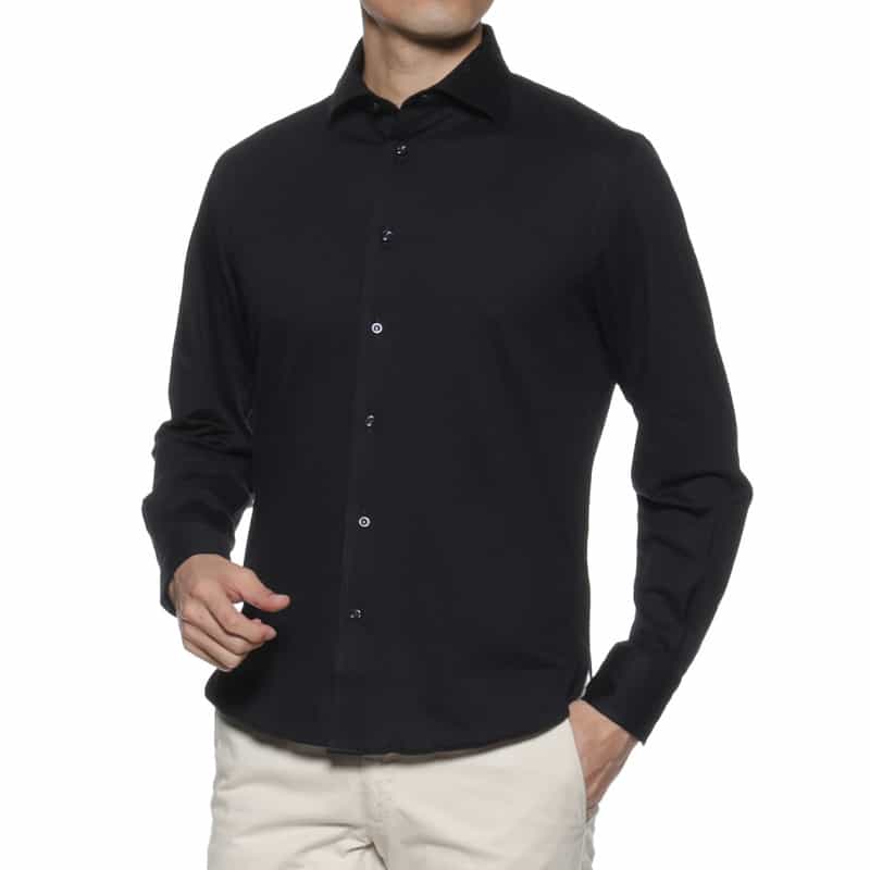 GUY ROVER 鹿の子シャツ BLACK