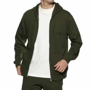 ロゴ入りスエットジップパーカー