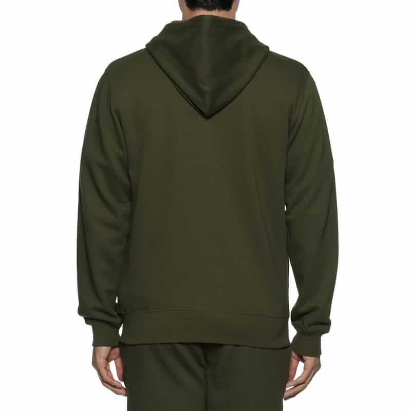 BARNEYS NEW YORK ロゴ入りスエットジップパーカー GREEN