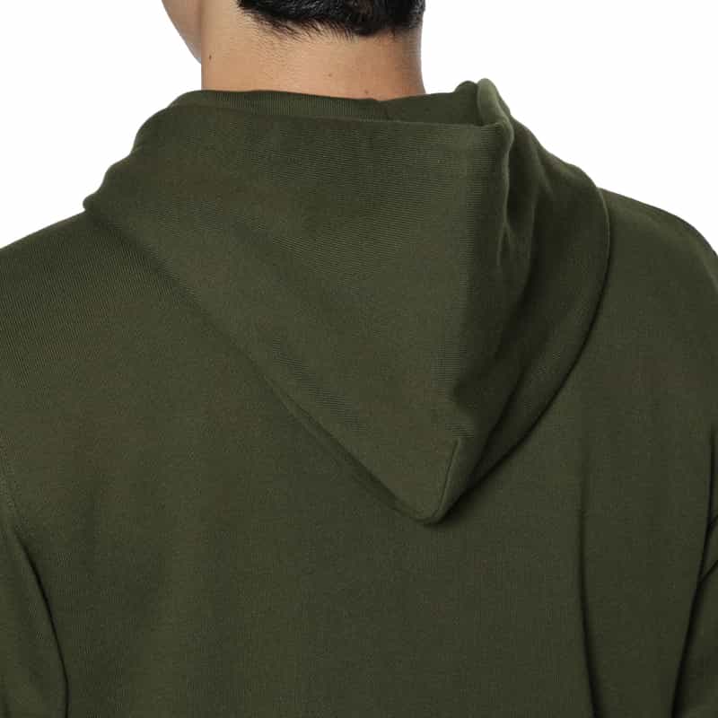 BARNEYS NEW YORK ロゴ入りスエットジップパーカー GREEN