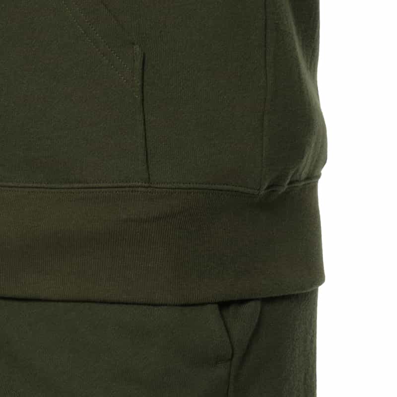 BARNEYS NEW YORK ロゴ入りスエットジップパーカー GREEN