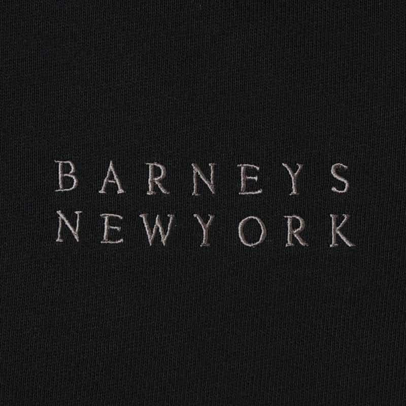 BARNEYS NEW YORK ロゴ入りスエットジップパーカー BLACK