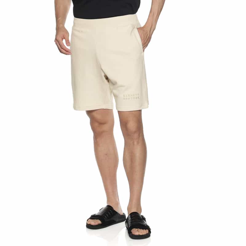 BARNEYS NEW YORK ロゴ入りスエットショーツ BEIGE