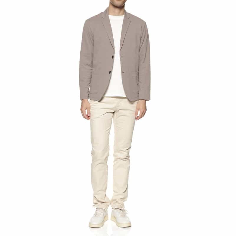 BARNEYS NEW YORK クレープ素材シャツジャケット BEIGE