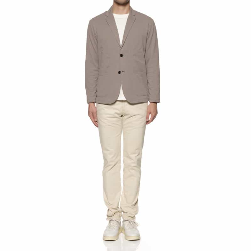 BARNEYS NEW YORK クレープ素材シャツジャケット BEIGE