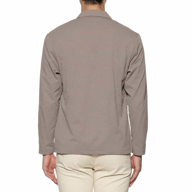 BARNEYS NEW YORK クレープ素材シャツジャケット BEIGE