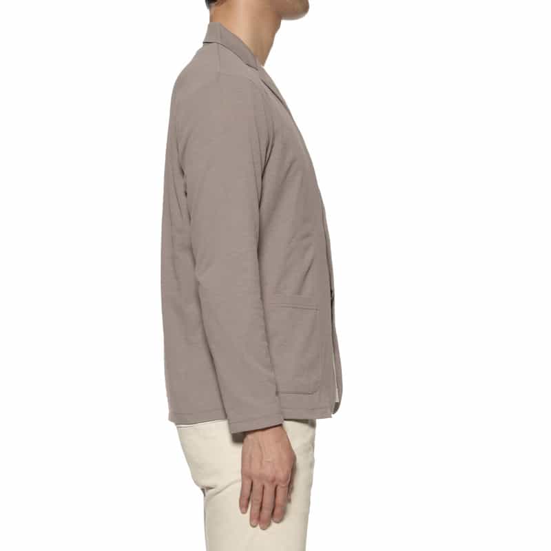 BARNEYS NEW YORK クレープ素材シャツジャケット BEIGE