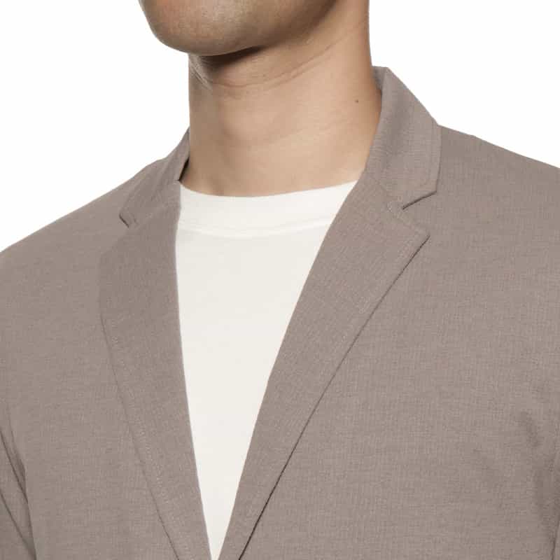 BARNEYS NEW YORK クレープ素材シャツジャケット BEIGE